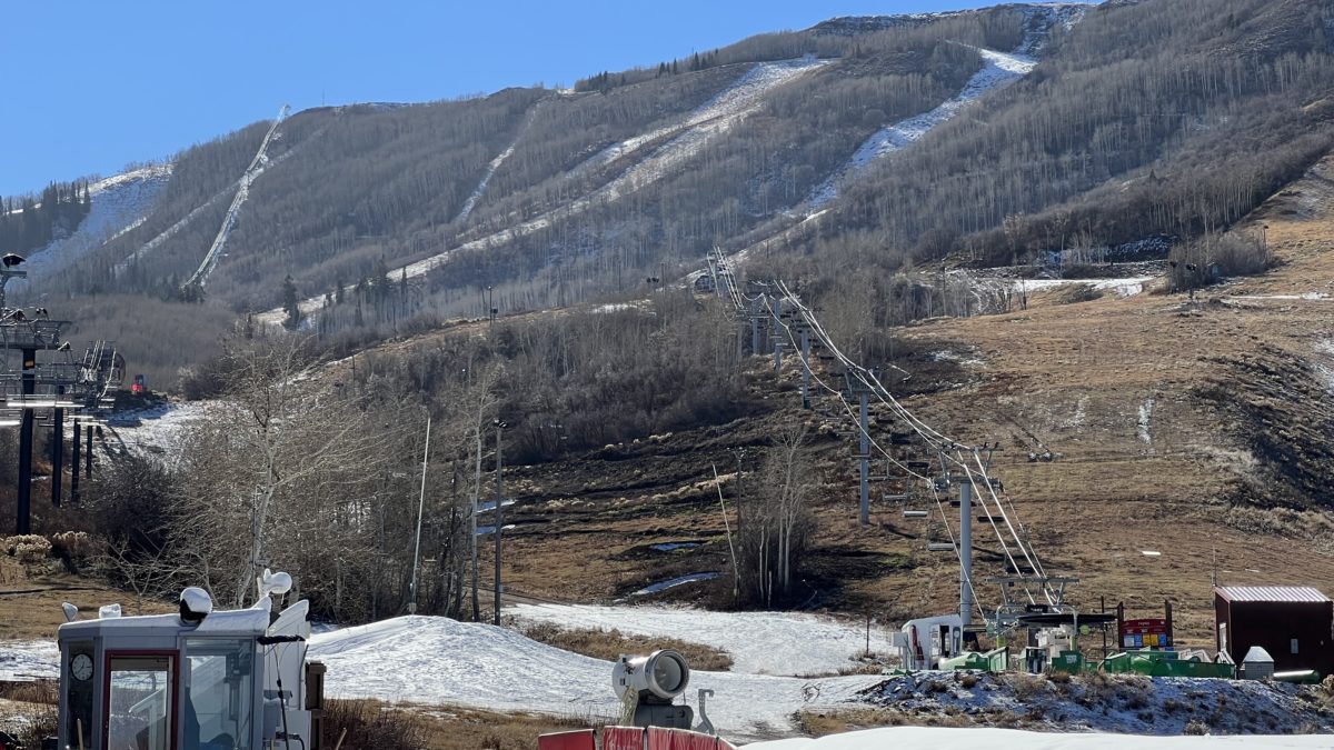 Park City Mountain's opening day was delayed due to warm weather conditions.