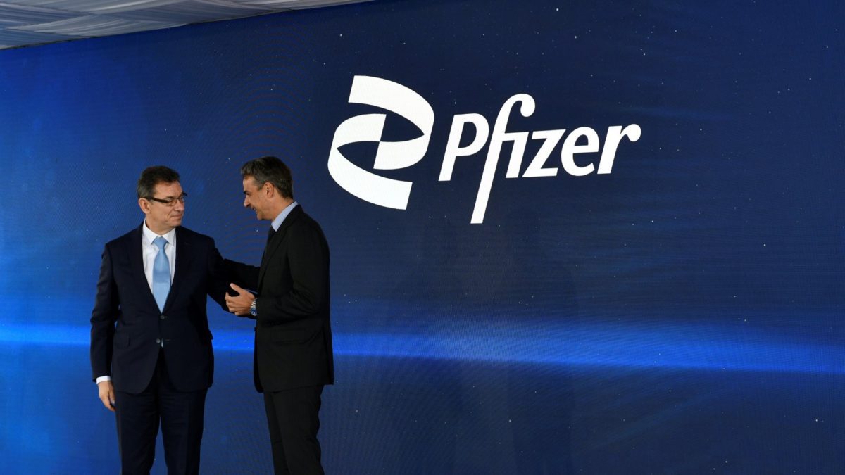 Pfizer Chairman and CEO Albert Bourla at an event in October.