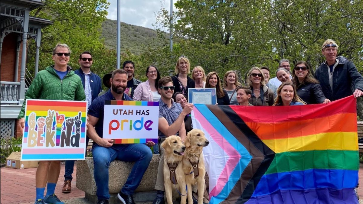 Mayor Andy Beerman, Park City Council members, the city's LQBTQ+ task force, and members of the Utah Pride Center and Park City Pride in May.