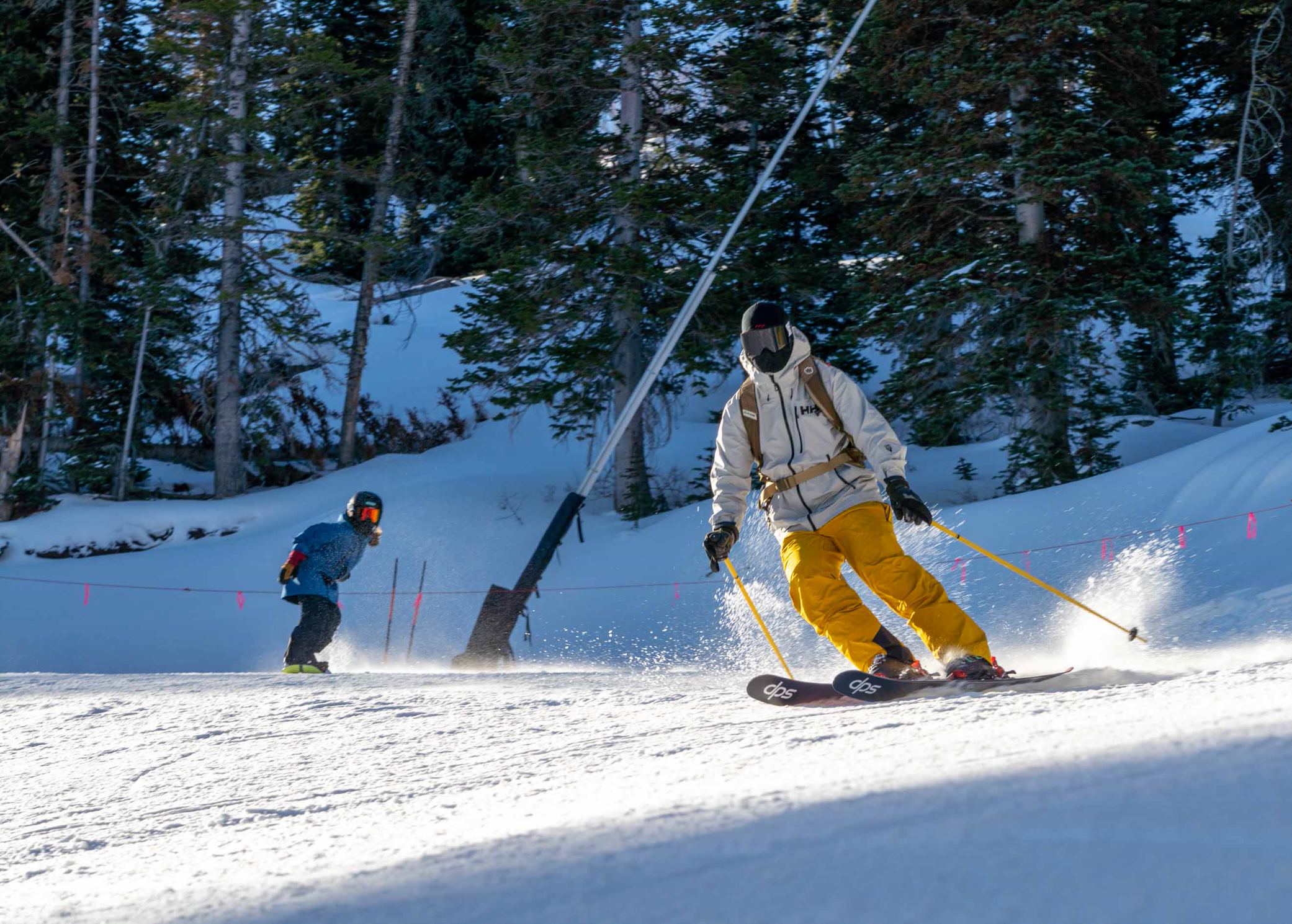 Park City Mountain Resort opened on the Canyons Village side on Sunday.