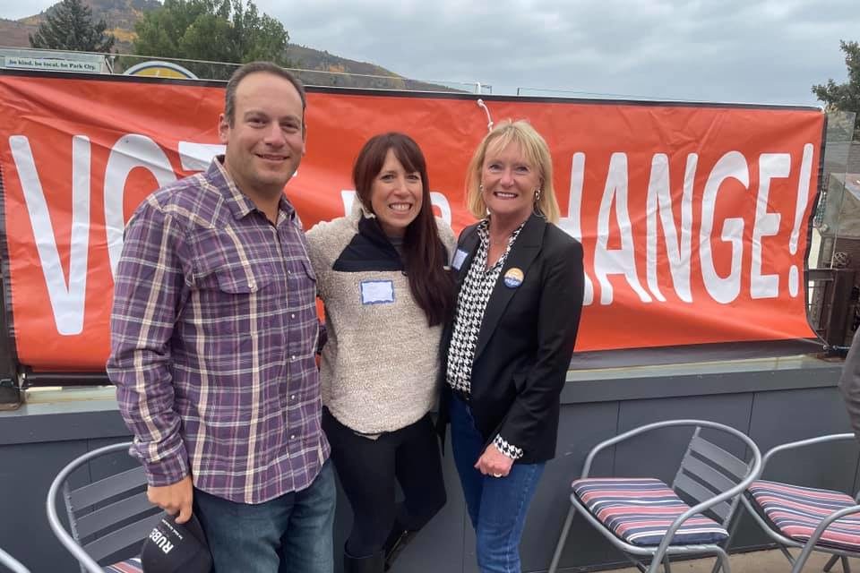 Election winners (left to right) Jeremy Rubell, Tana Toly, and Nann Worel at a campaign event in October.