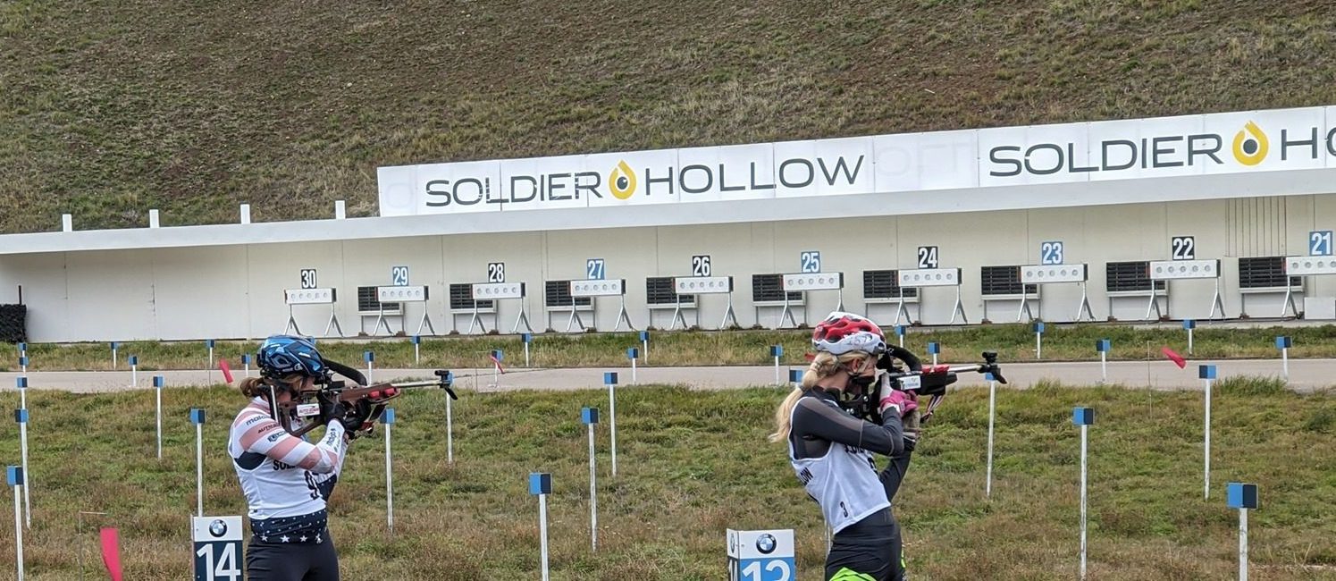 USA Biathlon athletes competing at Midway's Soldier Hollow, their new administrative home-to-be.