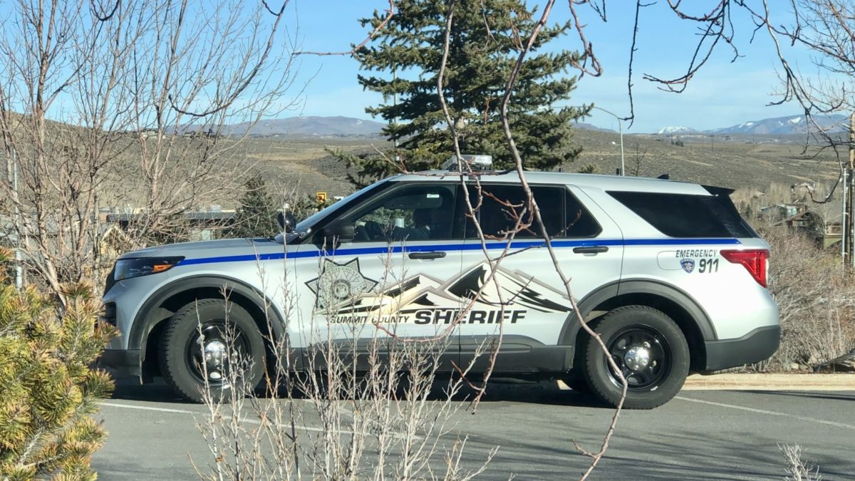 A Summit County Sheriff's Department vehicle.