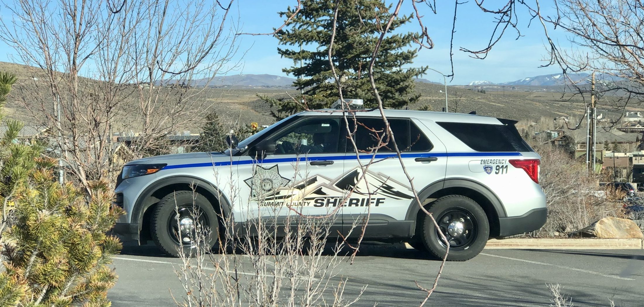 A Summit County Sheriff's Department vehicle.