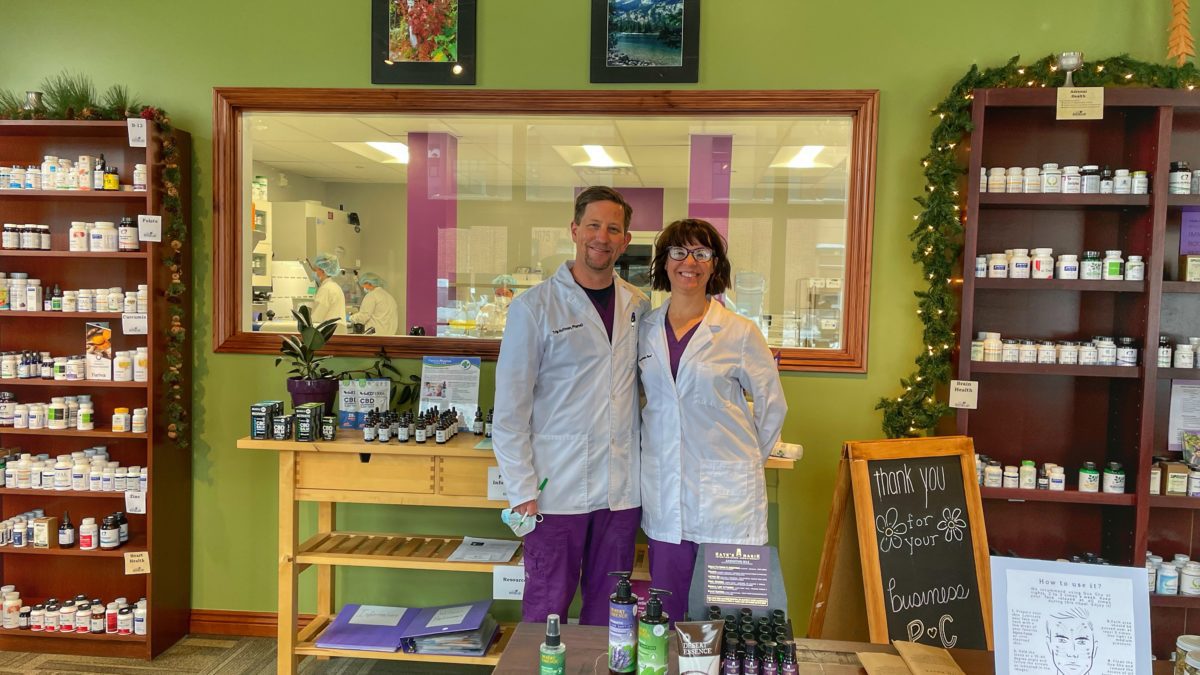 Trip and Jennifer Hoffman of Alpine Apothecary.