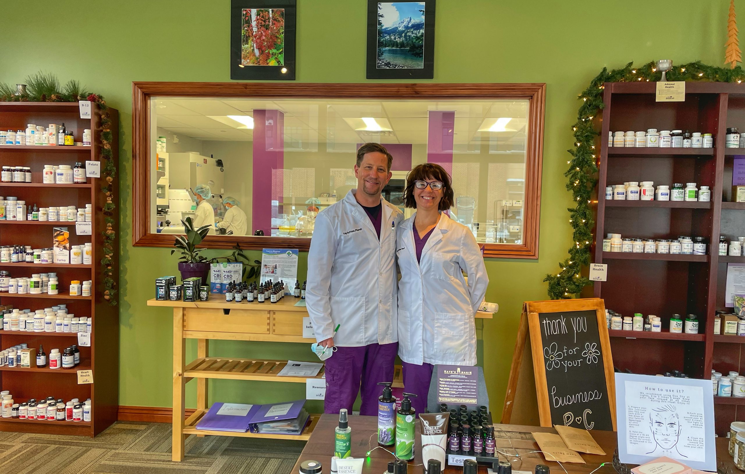 Trip and Jennifer Hoffman of Alpine Apothecary.