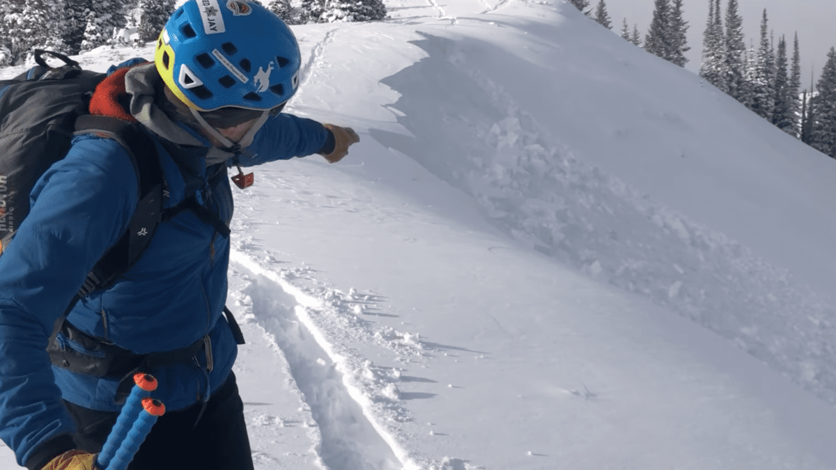 A remotely-triggered avalanche at 9,700' along the Park City ridgeline.