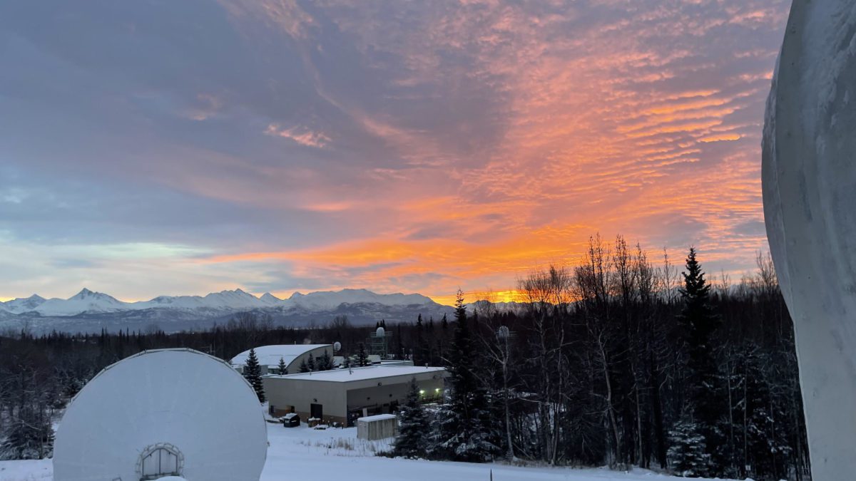 Sunrise in Anchorage, Alaska.
