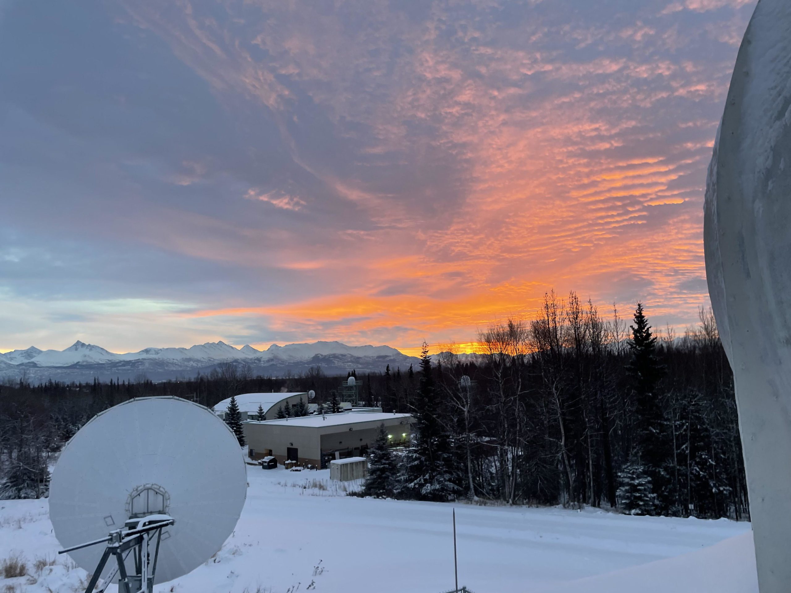 Sunrise in Anchorage, Alaska.