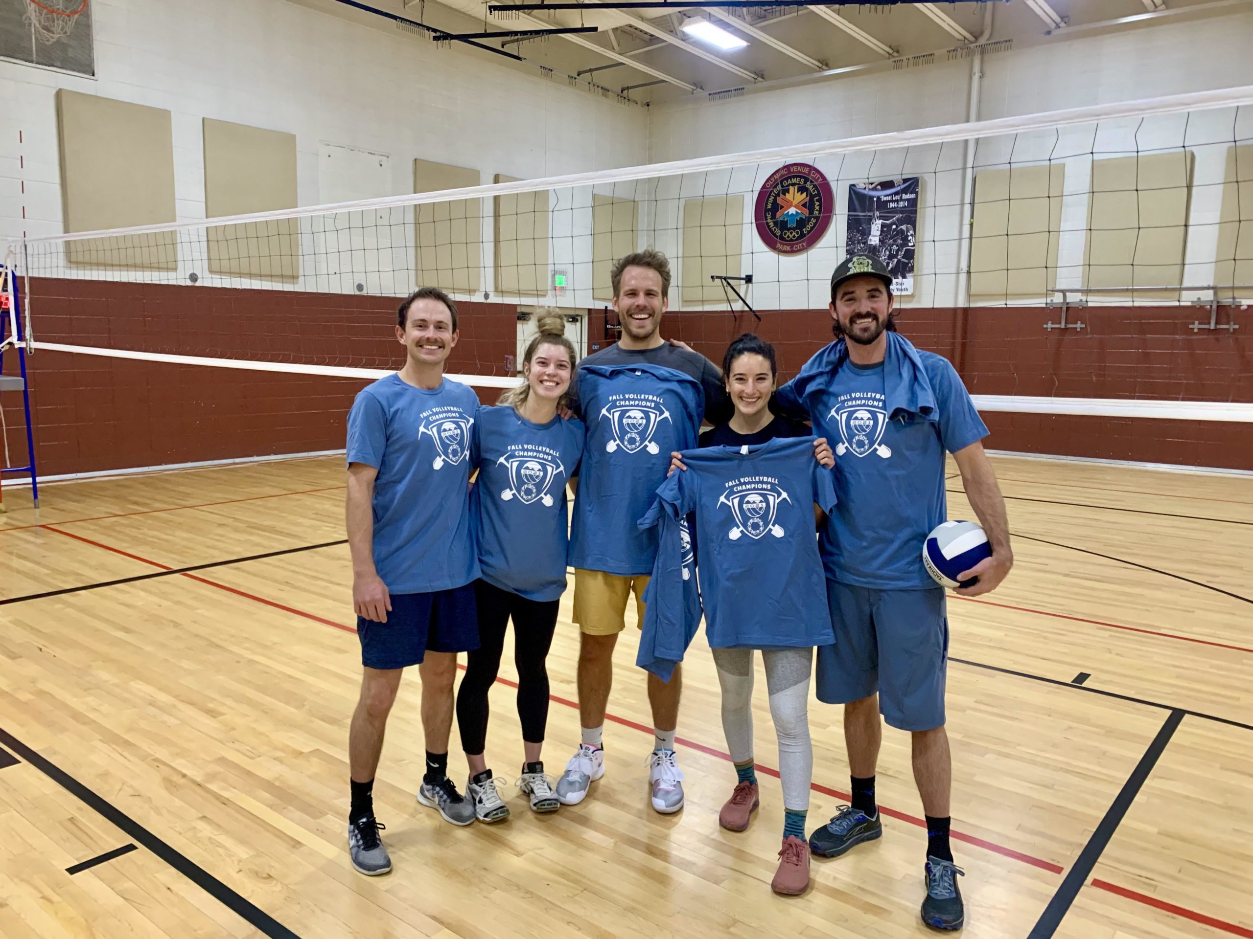 Pictured left to right: Garrett Janetzky, Elyse Kats, Eric Damon, Katie Rancourt, Phil Rancourt.