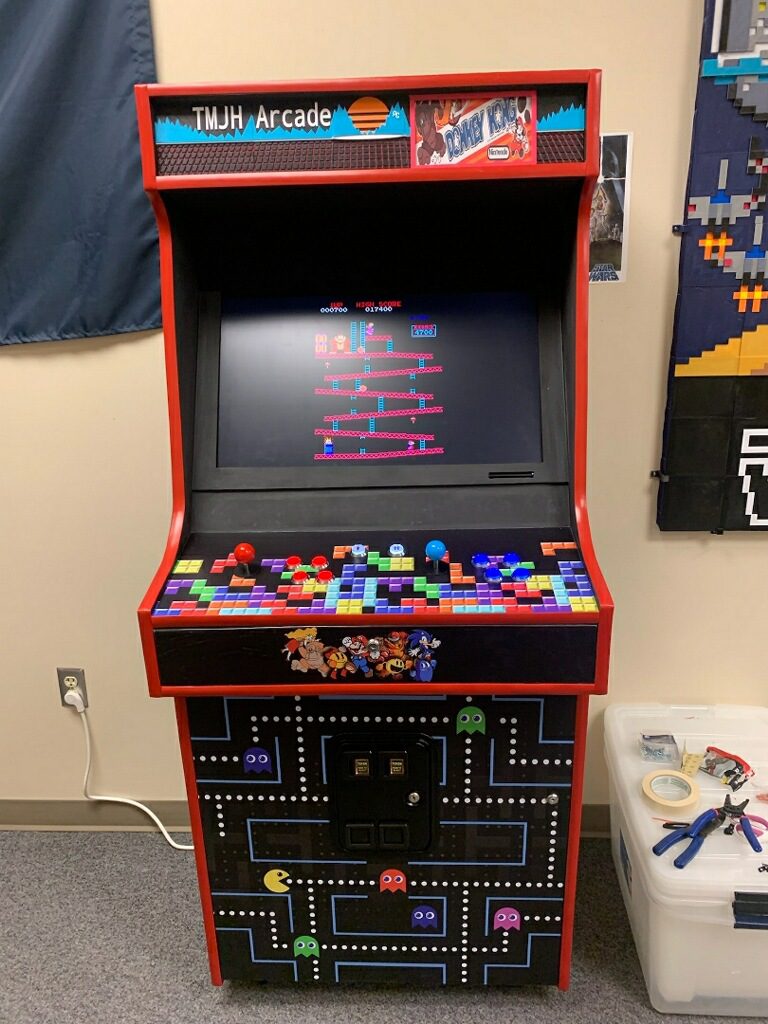 Arcade game built by after school students.