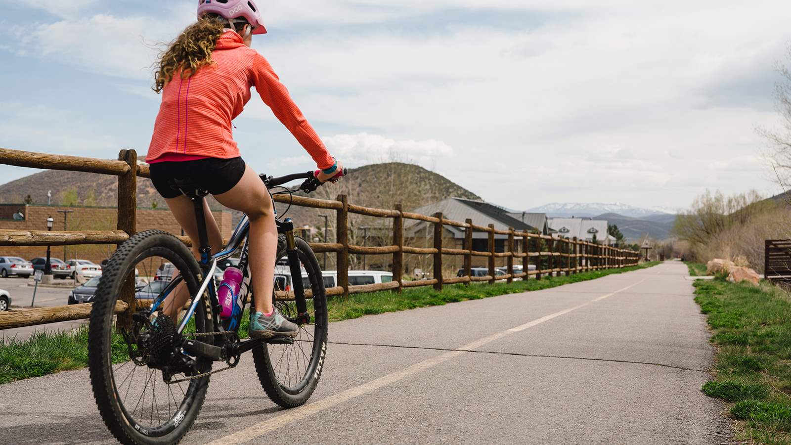 The Park City section of the Rail Trail.