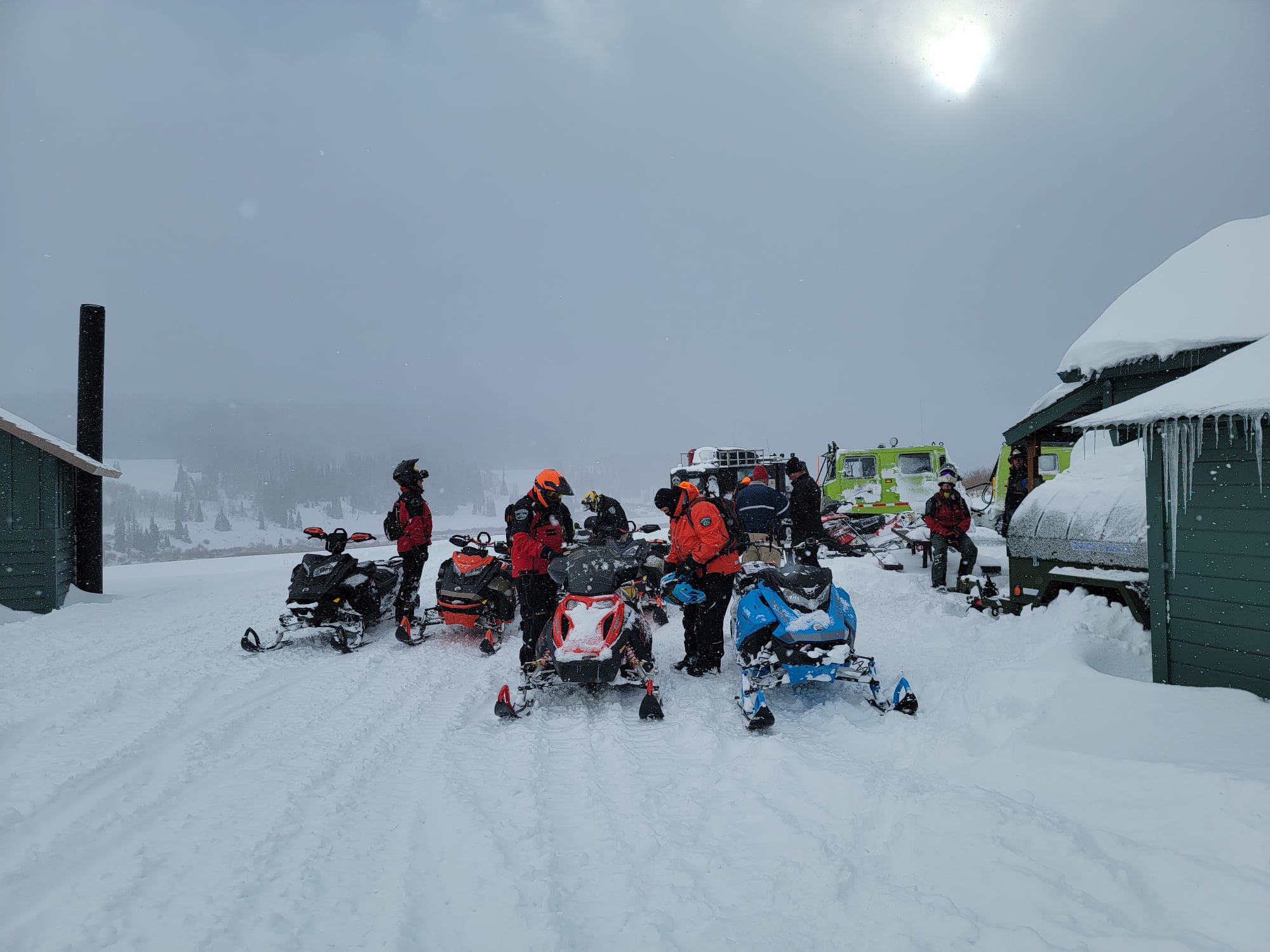 Summit County Search and Rescue teams were busy on Christmas morning searching for a missing snowmobiler.