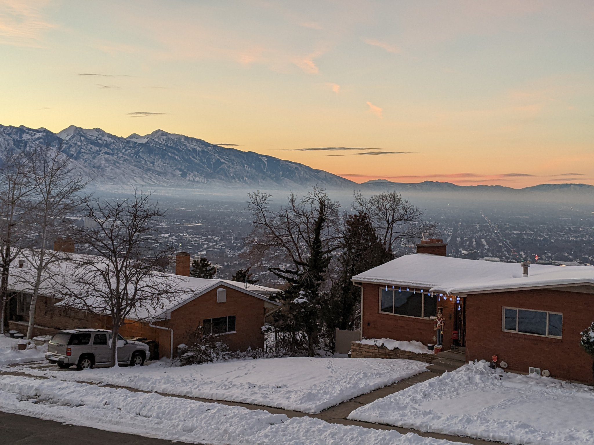 A view of the Salt Lake Valley on Sunday morning.