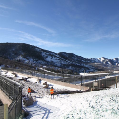 The wildlife bridge over I-80 at Parley's Summit was finished in 2018.