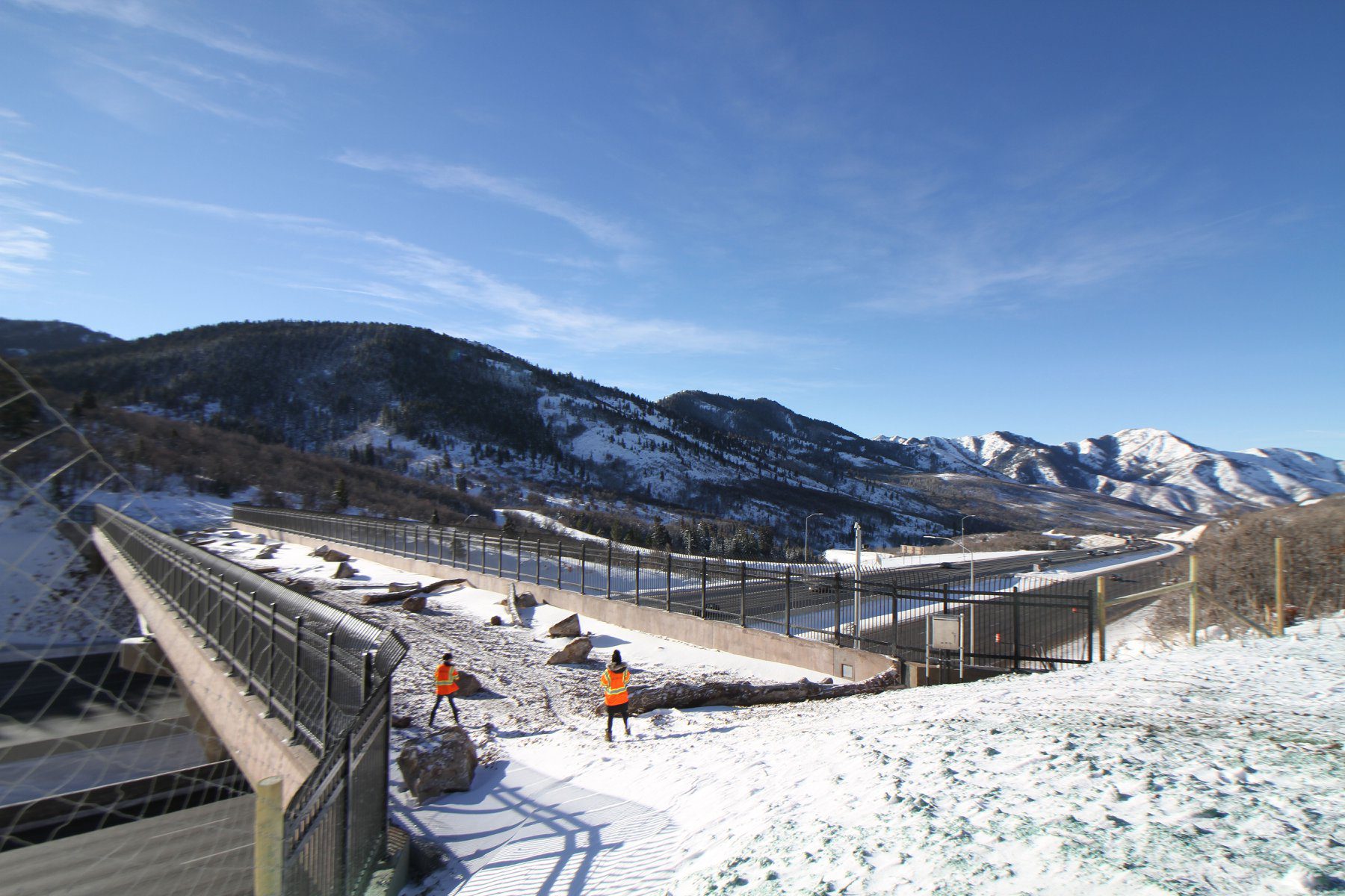 The wildlife bridge over I-80 at Parley's Summit was finished in 2018.