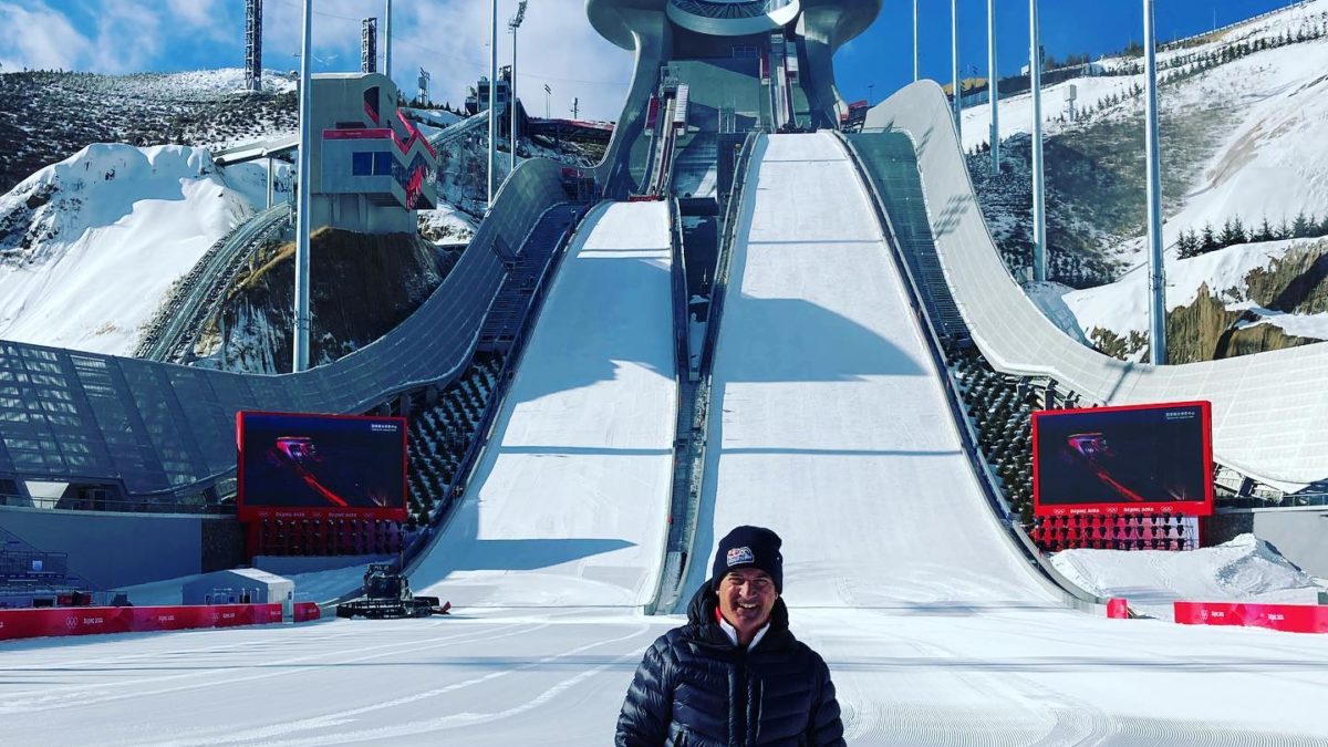 Park City's Kris Severson (pictured) is in Beijing as the Ski Jumping venue producer for the Winter Olympics. He's there alongside Alan Alborn who's also at work as the head snow groomer.