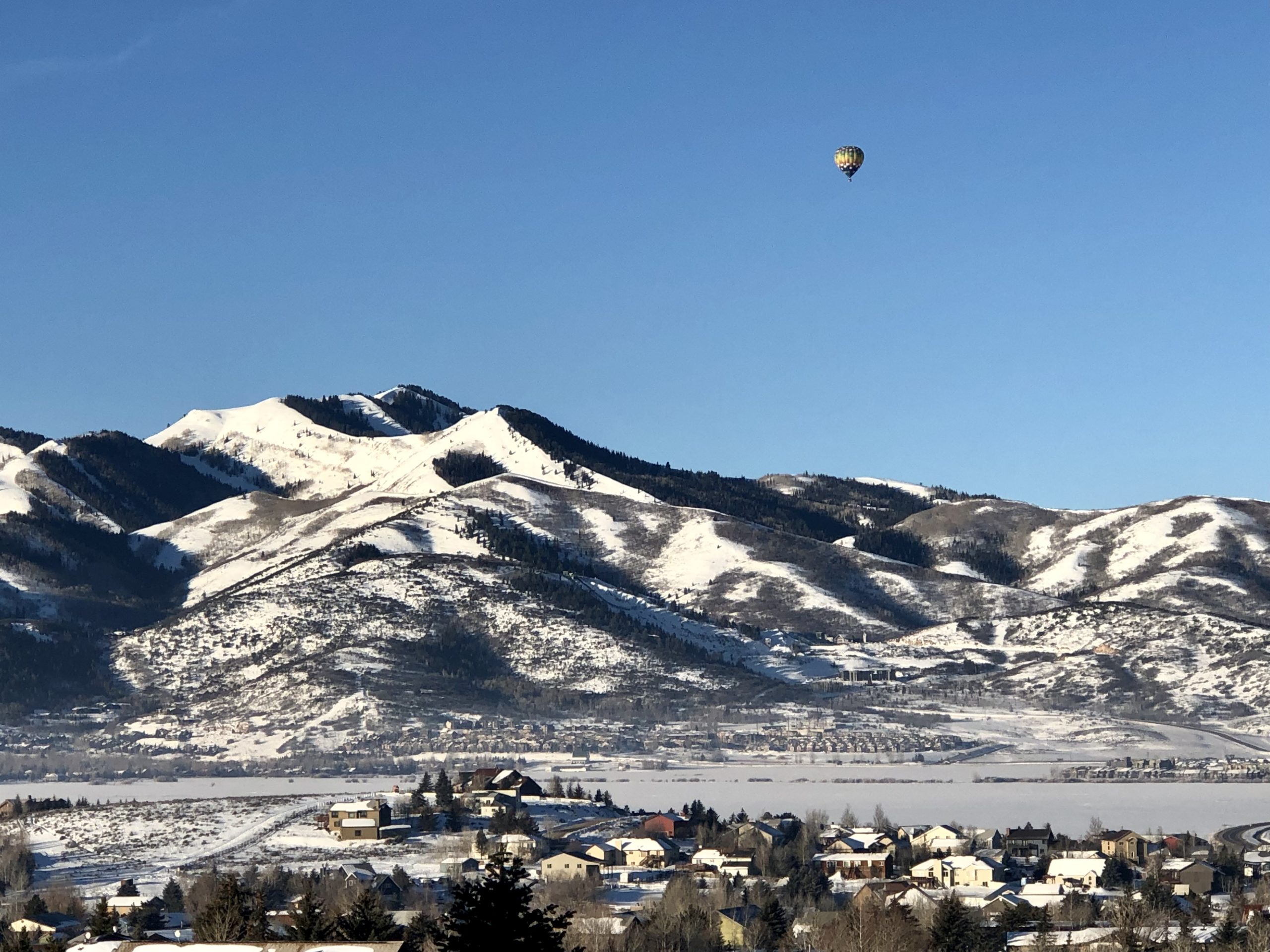 Hot air ballon in Park City.