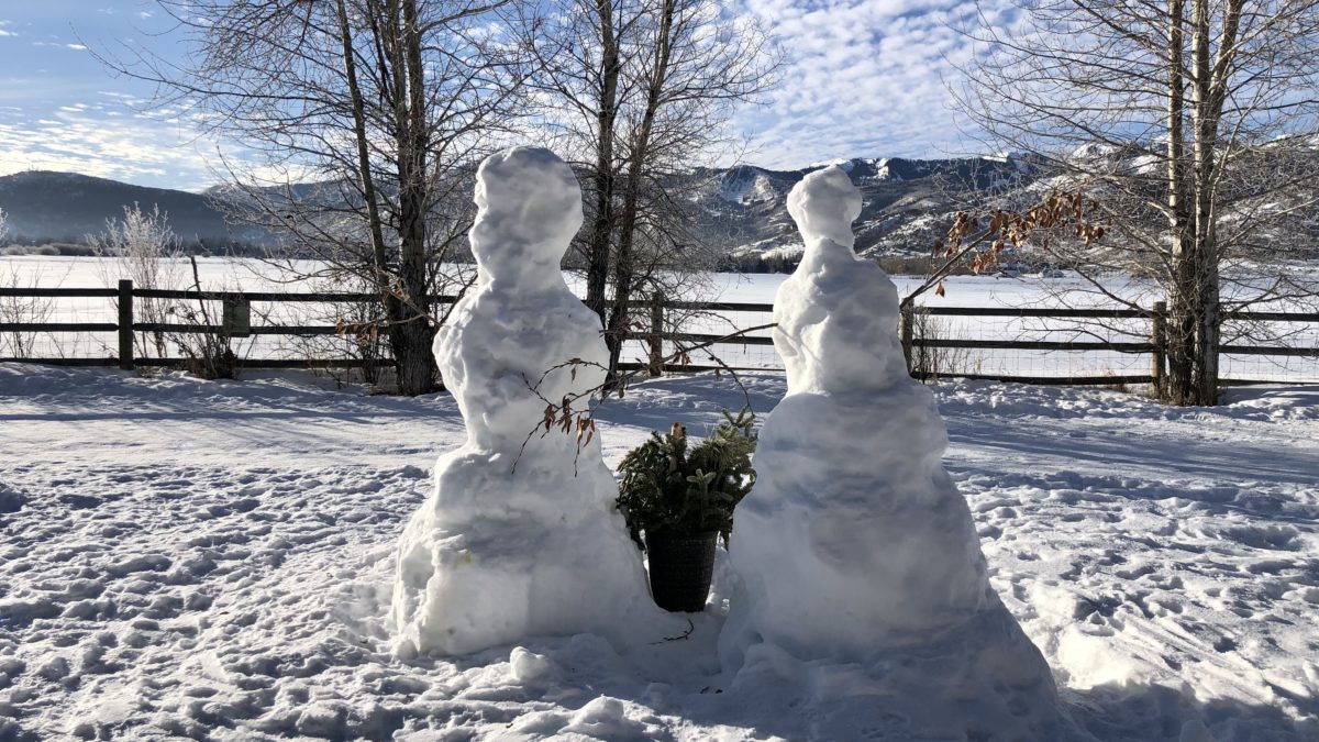 Frosty comes to fruition. There was some fun and imagination that went into these snowmen in Park City.