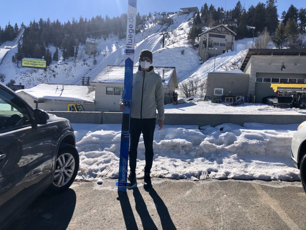 2022 Beijing US Nordic Combined Olympian, Jasper Good at the Utah Olympic Park mere days before he flew to China for the Games.