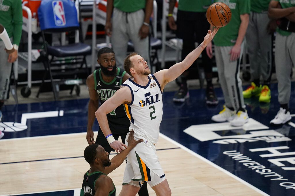 Utah Jazz veteran Joe Ingles is traded to Portland as part of a three-team deal.