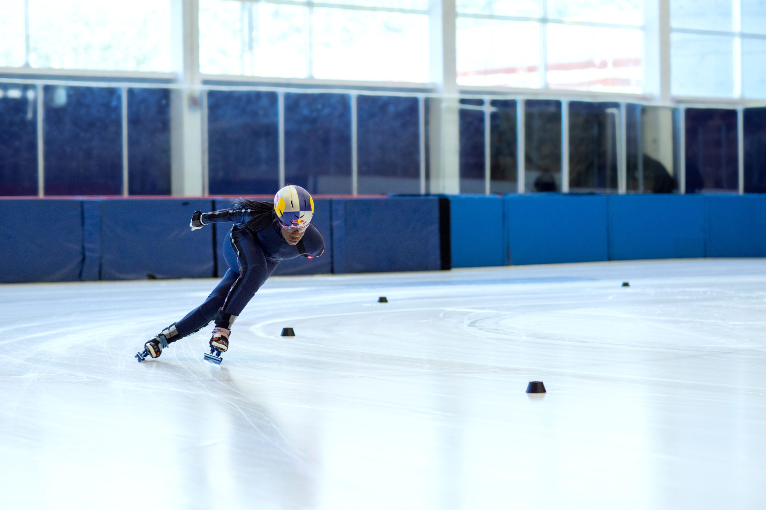 Maame Biney skates in Ogden, UT, USA on October 3, 2021.