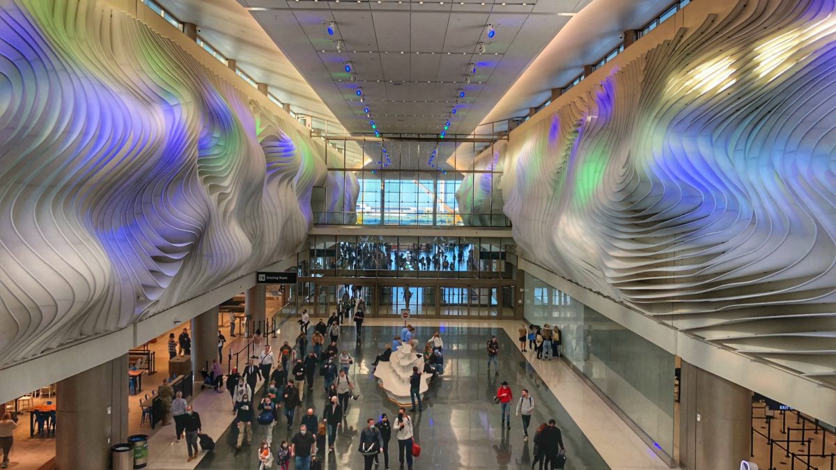 The Salt Lake City International Airport.