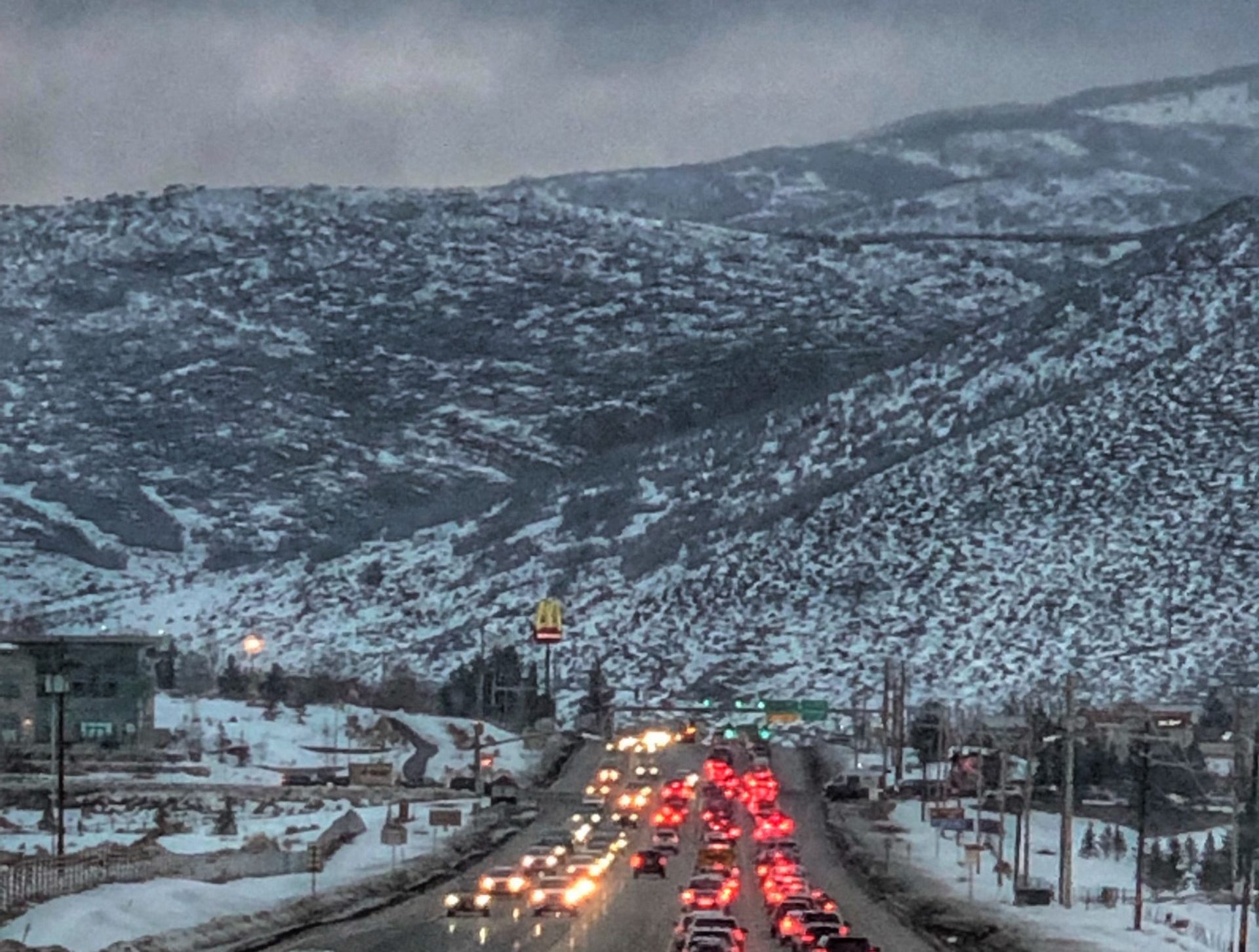 Park City traffic at Kimball Junction.