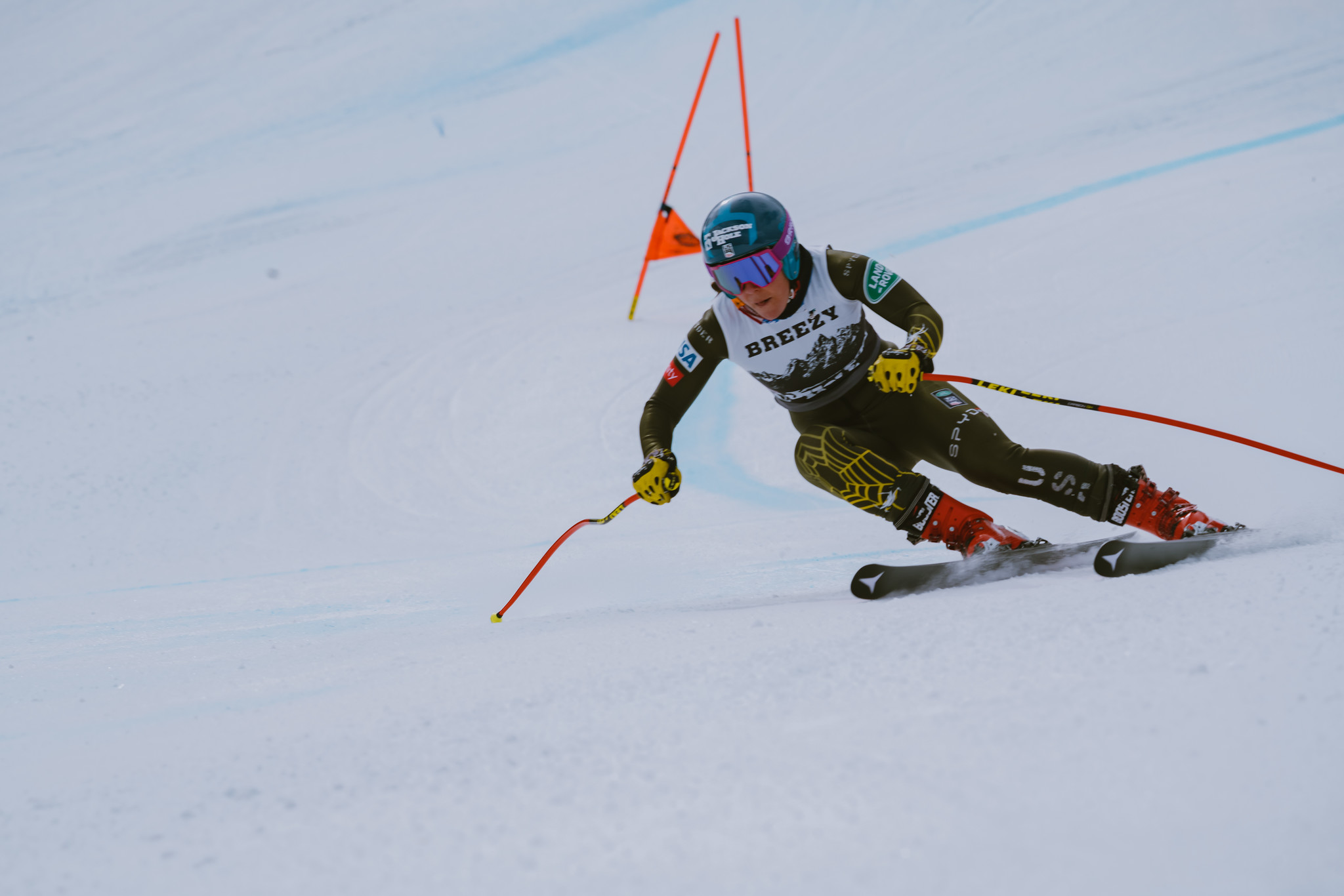 Breezy Johnson training at Copper Mountain in 2020.