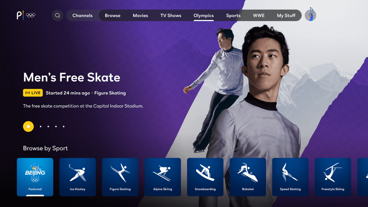 Full coverage of the 2022 Winter Olympics will be available on Peacock premium, which is a shift from the Tokyo Summer Games.