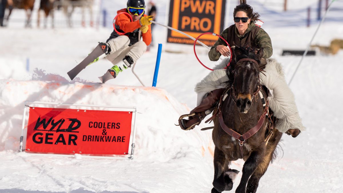 Past skijoring event pictured here, but there's still time to purchase tickets to the upcoming event.
