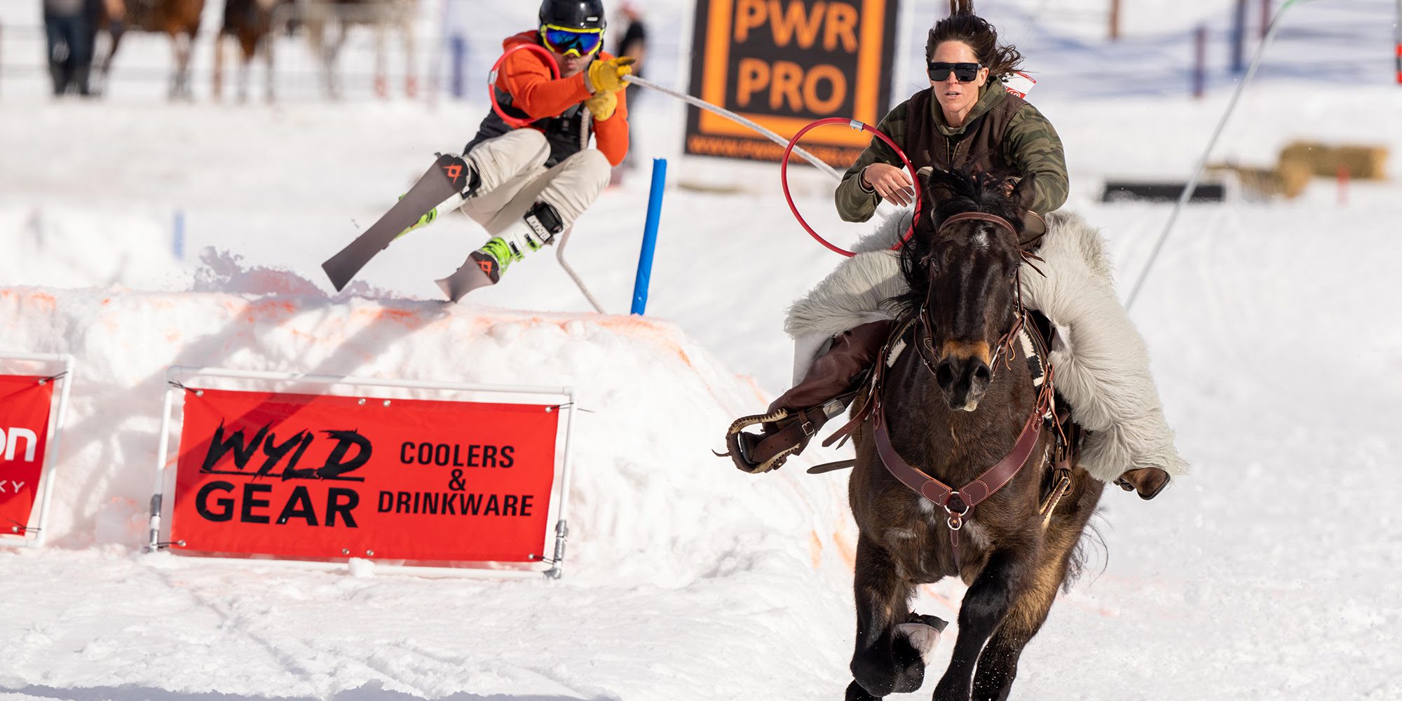 Past skijoring event pictured here, but there's still time to purchase tickets to the upcoming event.