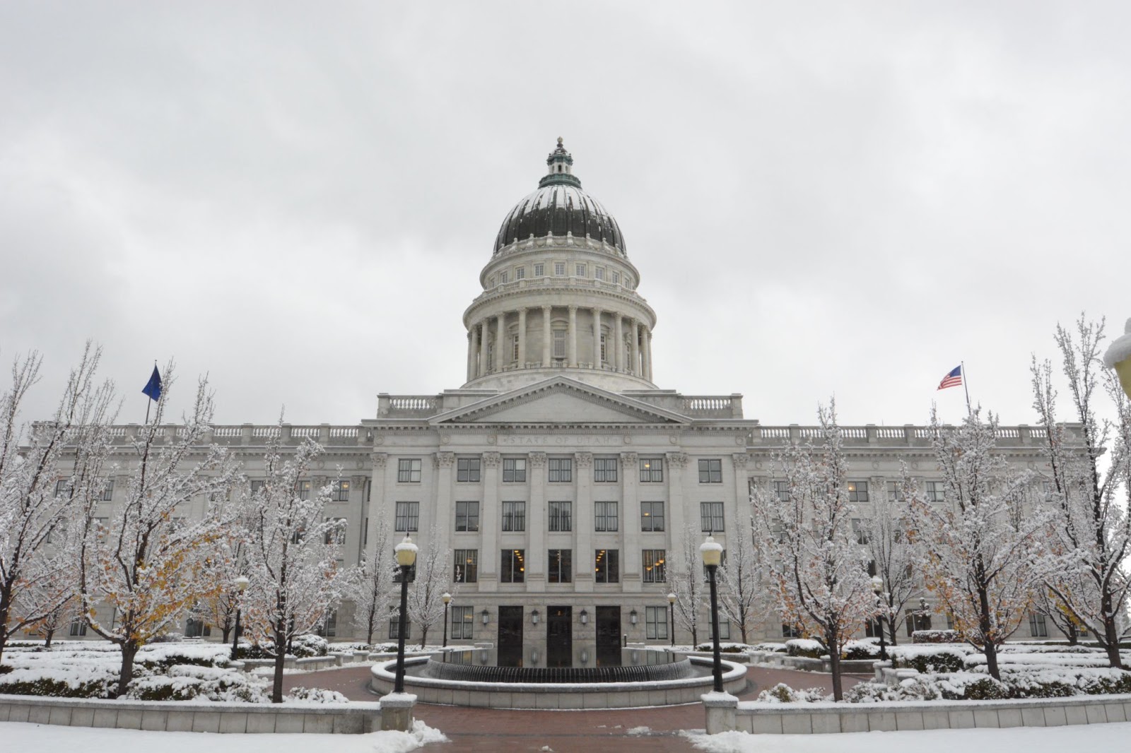 The Utah State Capitol building.