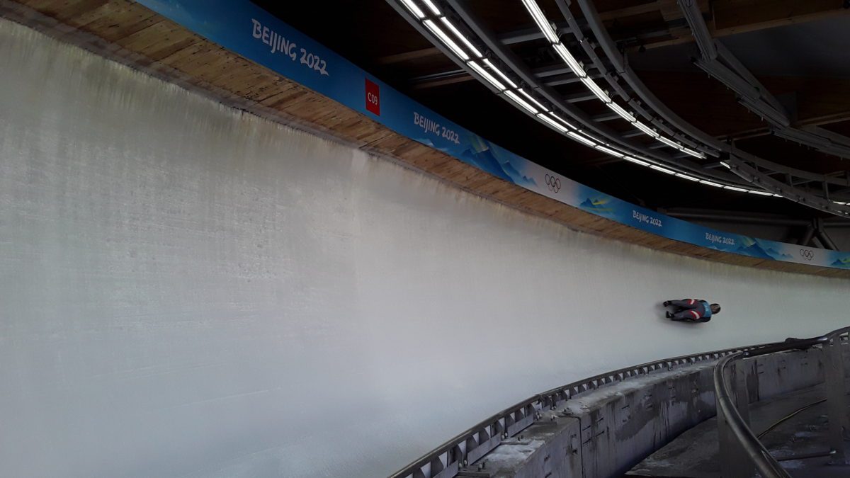 The luge event at the Beijing 2022 Olympic Games.