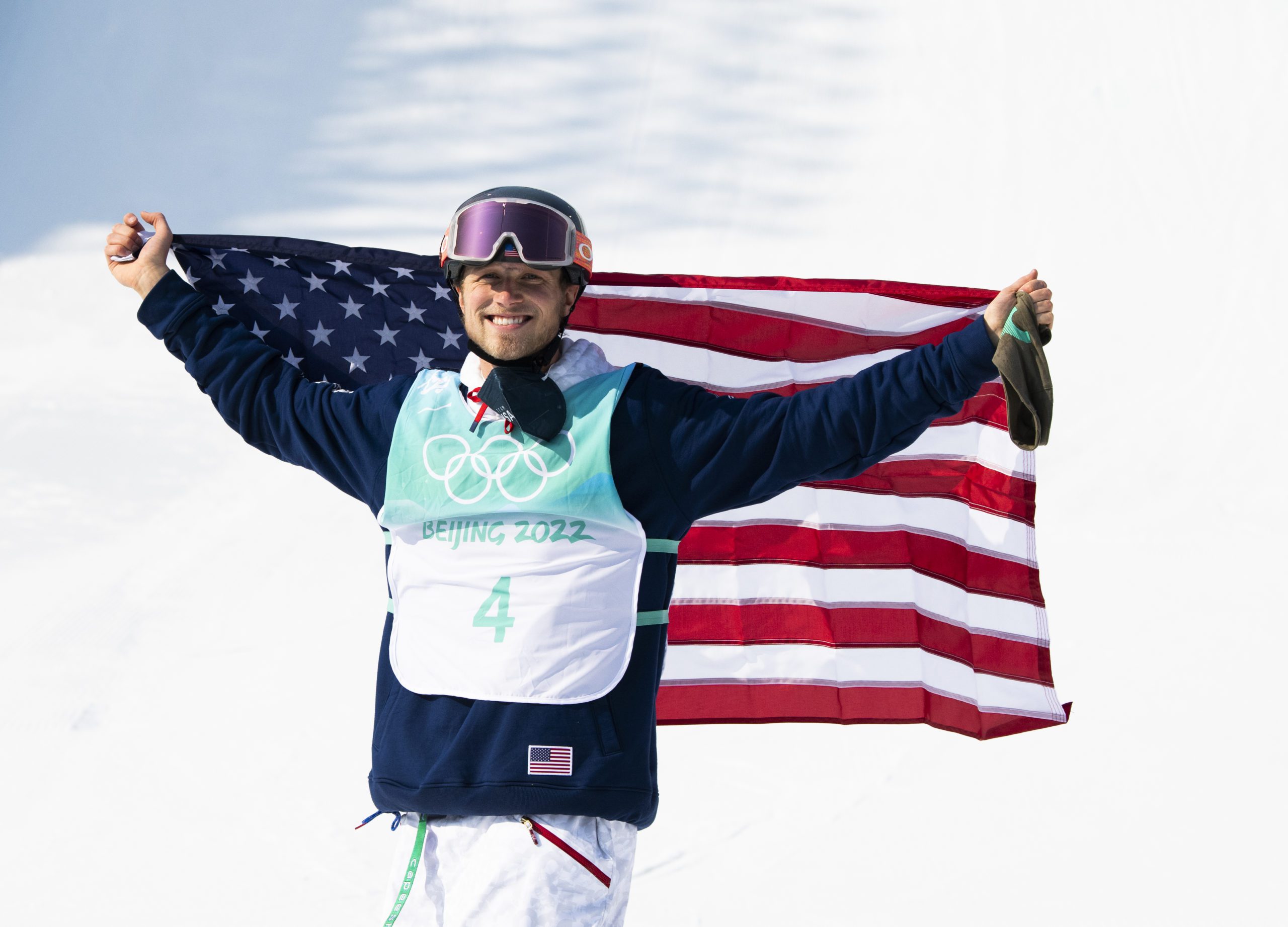 Park City's Colby Stevenson after winning an Olympic silver medal in the inaugural Big Air competition in Beijing.