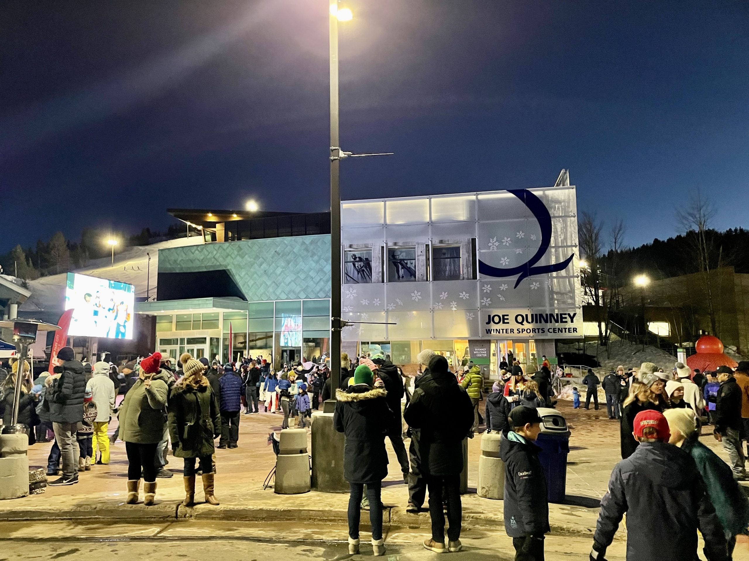 Fans gathered at Utah Olympic Park to watch American snowboarder Shaun White's final Olympic run.