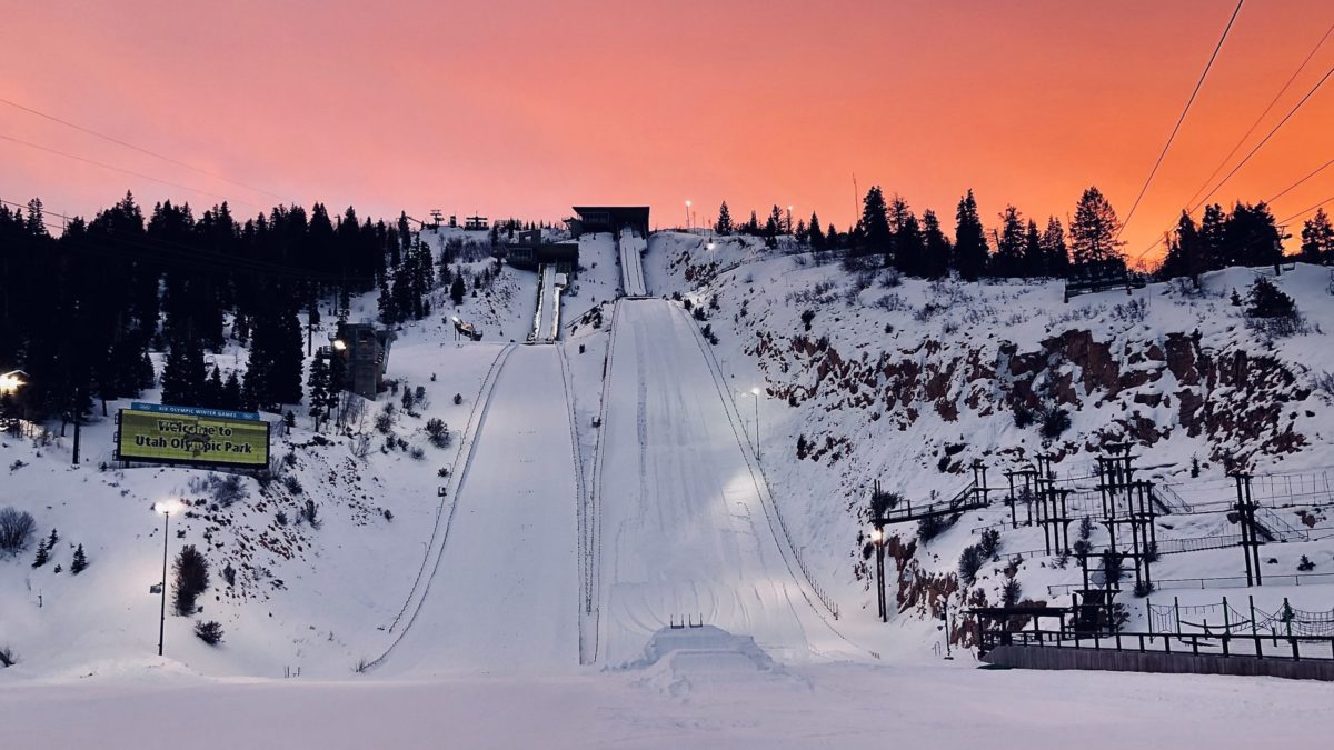 The Utah Olympic Park's Nordic Combined Olympic Hill.