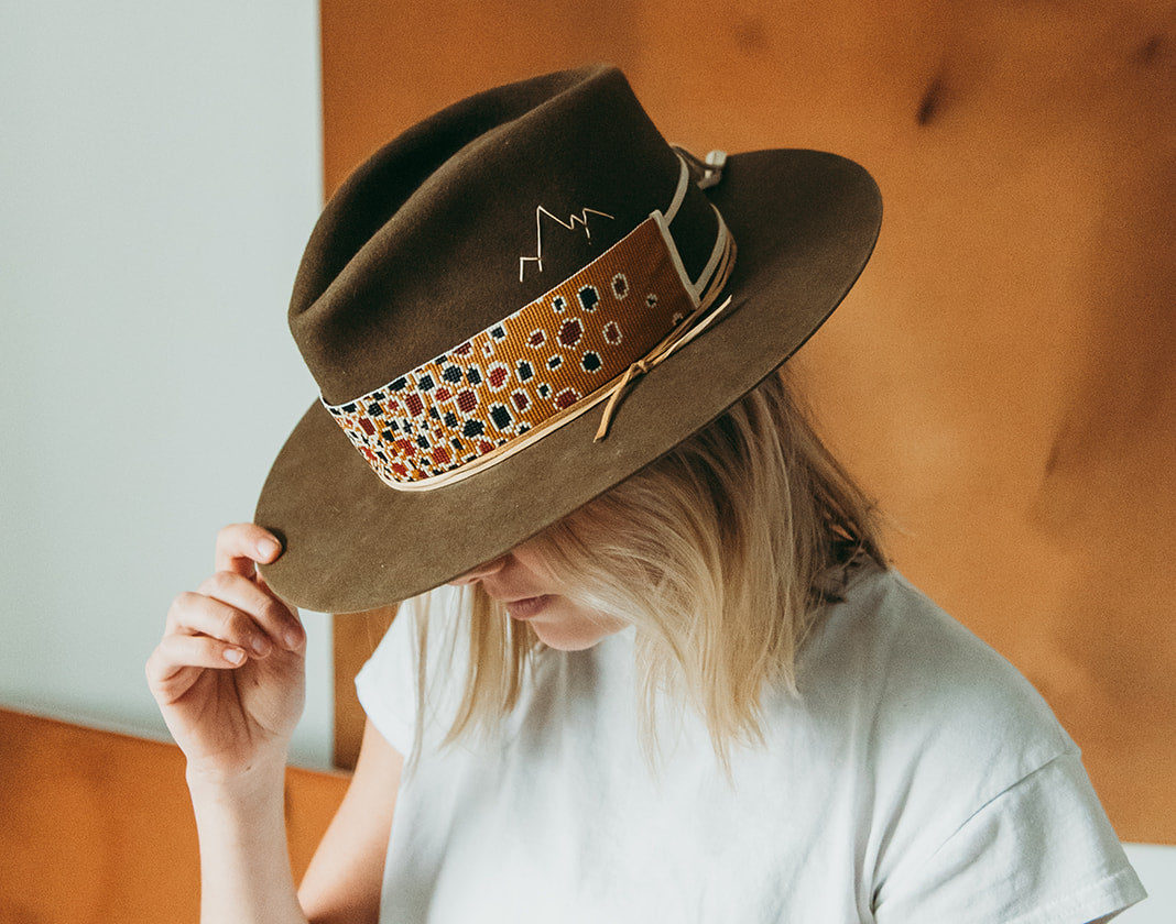The Salmo Trutta is one of many pre-designed hats, that can also be altered to any clients' taste.