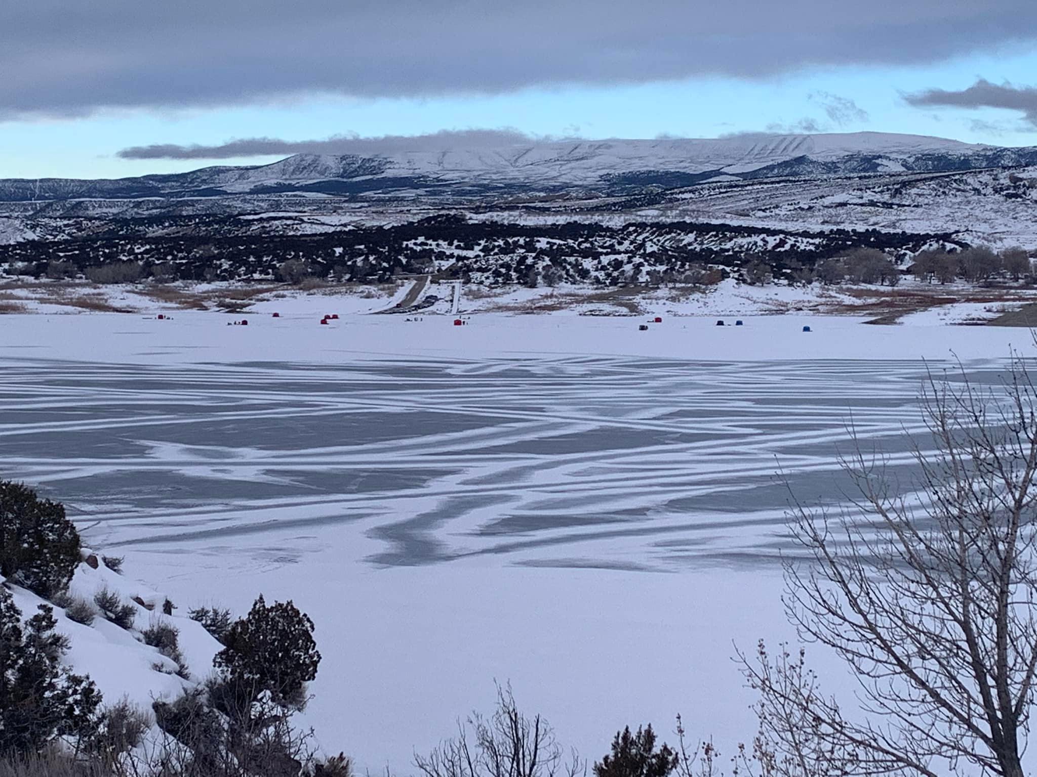 Steinaker Reservoir in January.