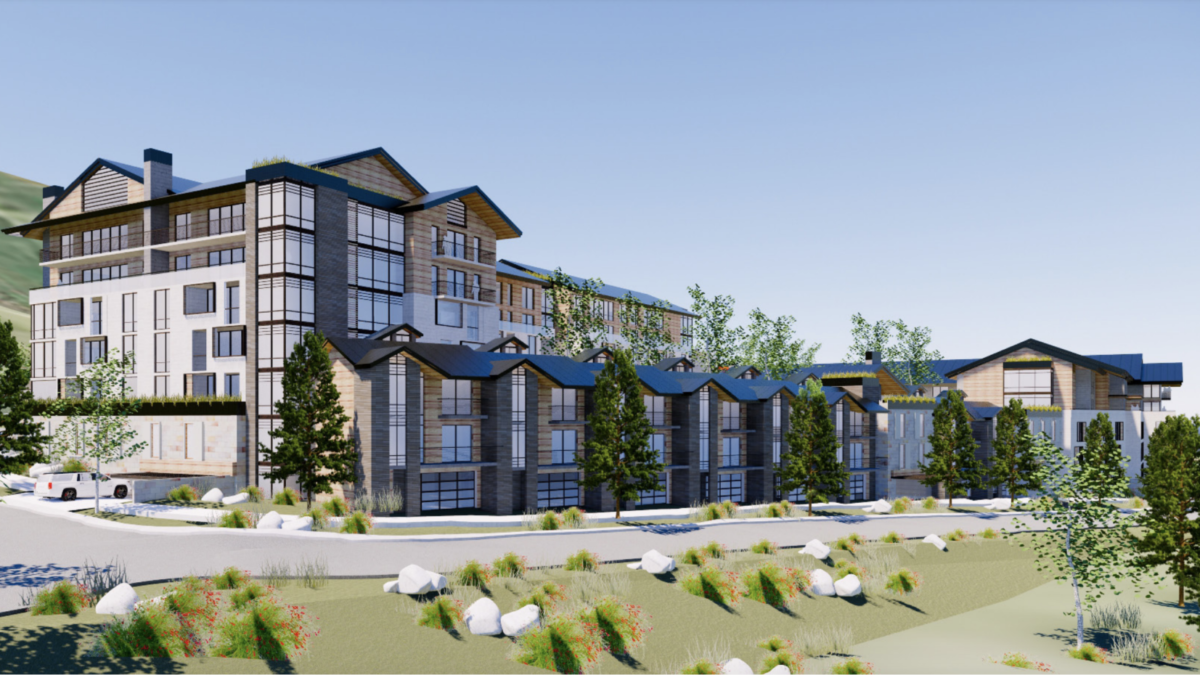 A rendering of the PEG development at the base of Park City Mountain.