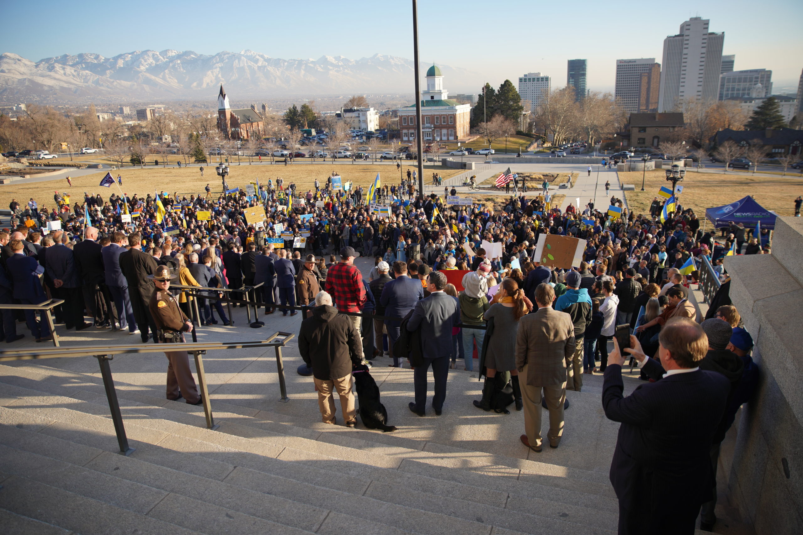 Utah's support of Ukraine was on full display on Monday evening.