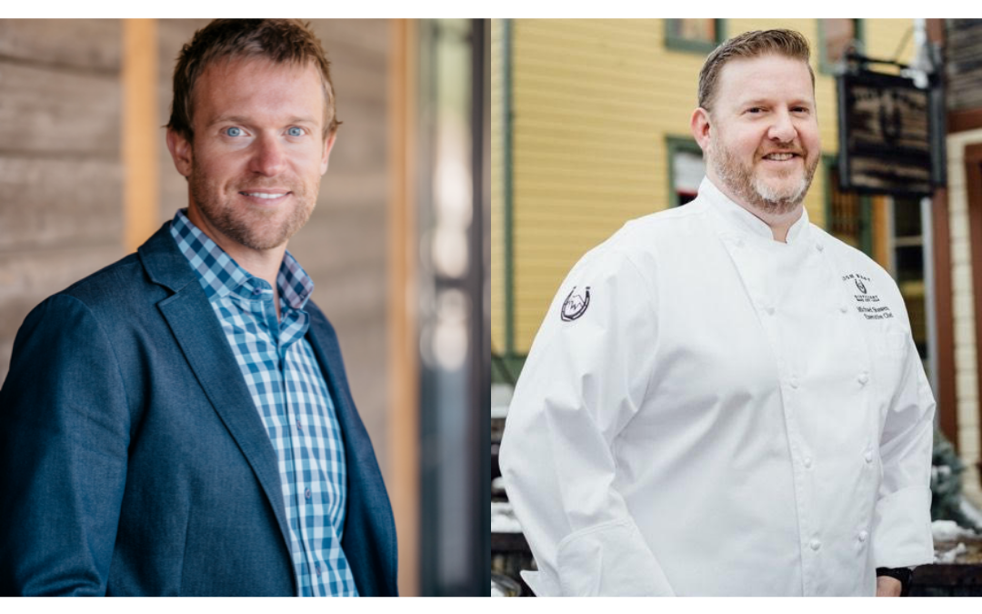 Master Distiller Brendan Coyle (left) and Executive Chef Michael Showers will host two Friends of James Beard Benefit events in early April.