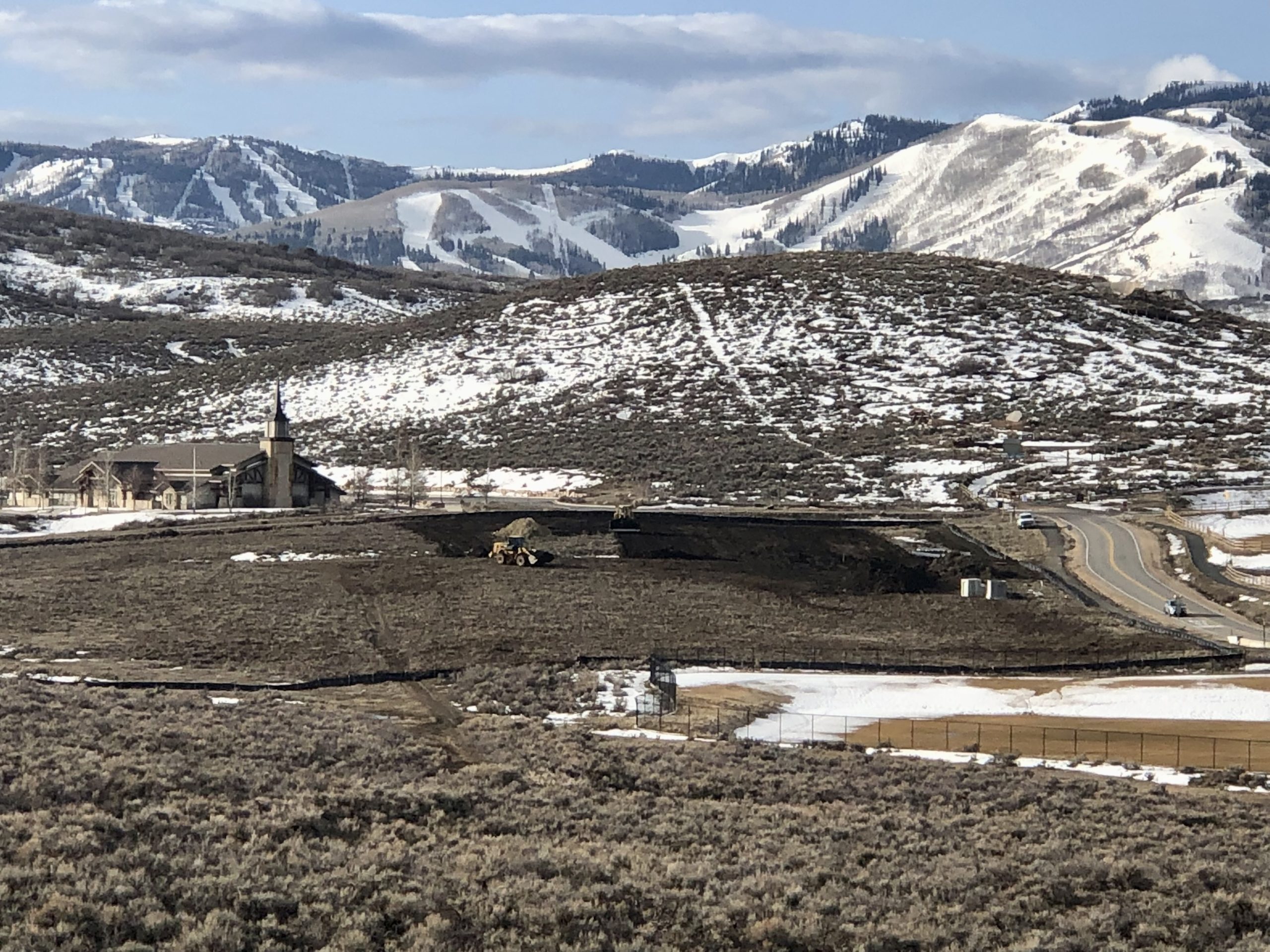 Current construction of the new Park City Park.