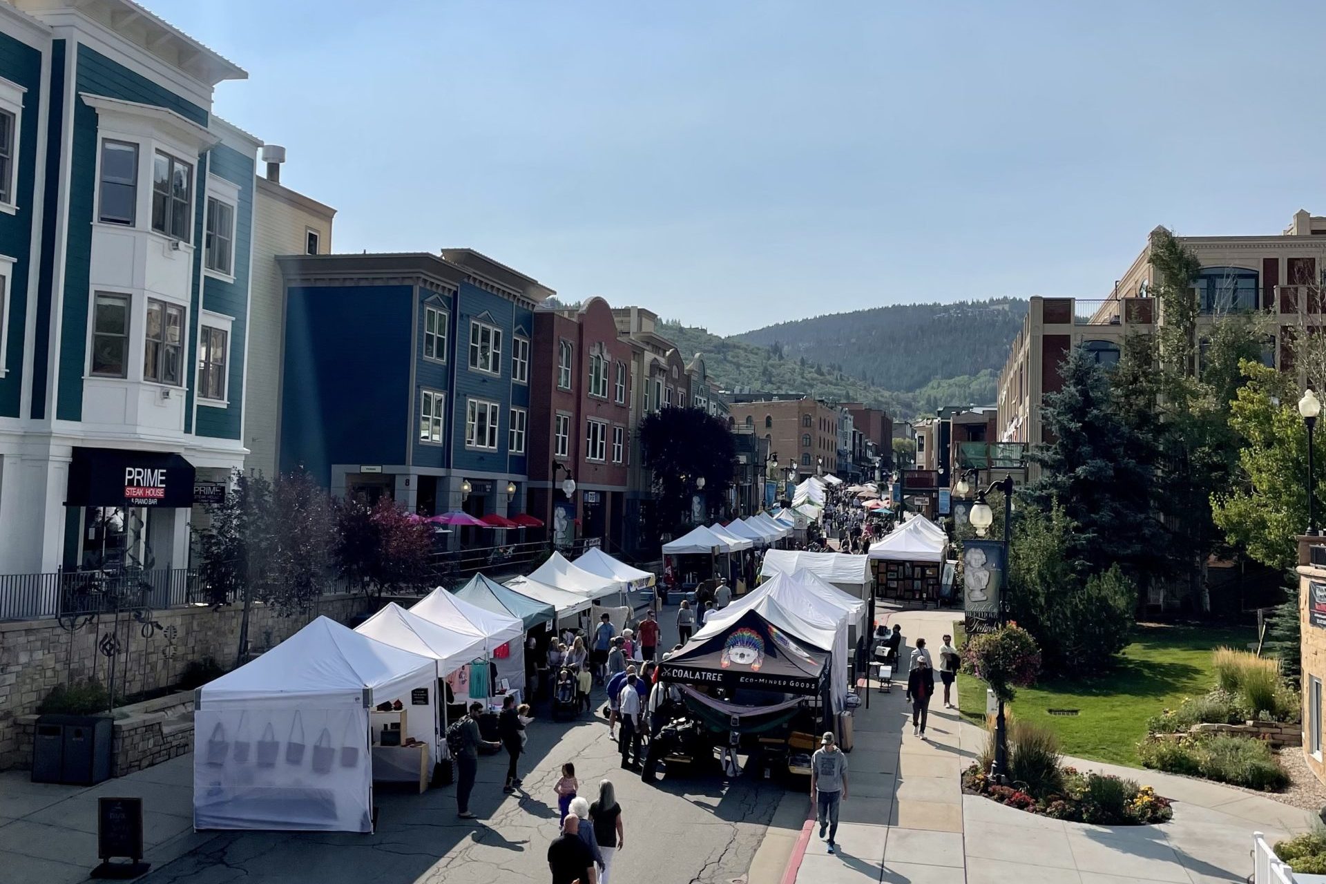 Park Silly Sunday Market in August 2021 on Main Street.