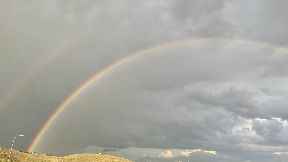 Post storm double rainbow magic.
