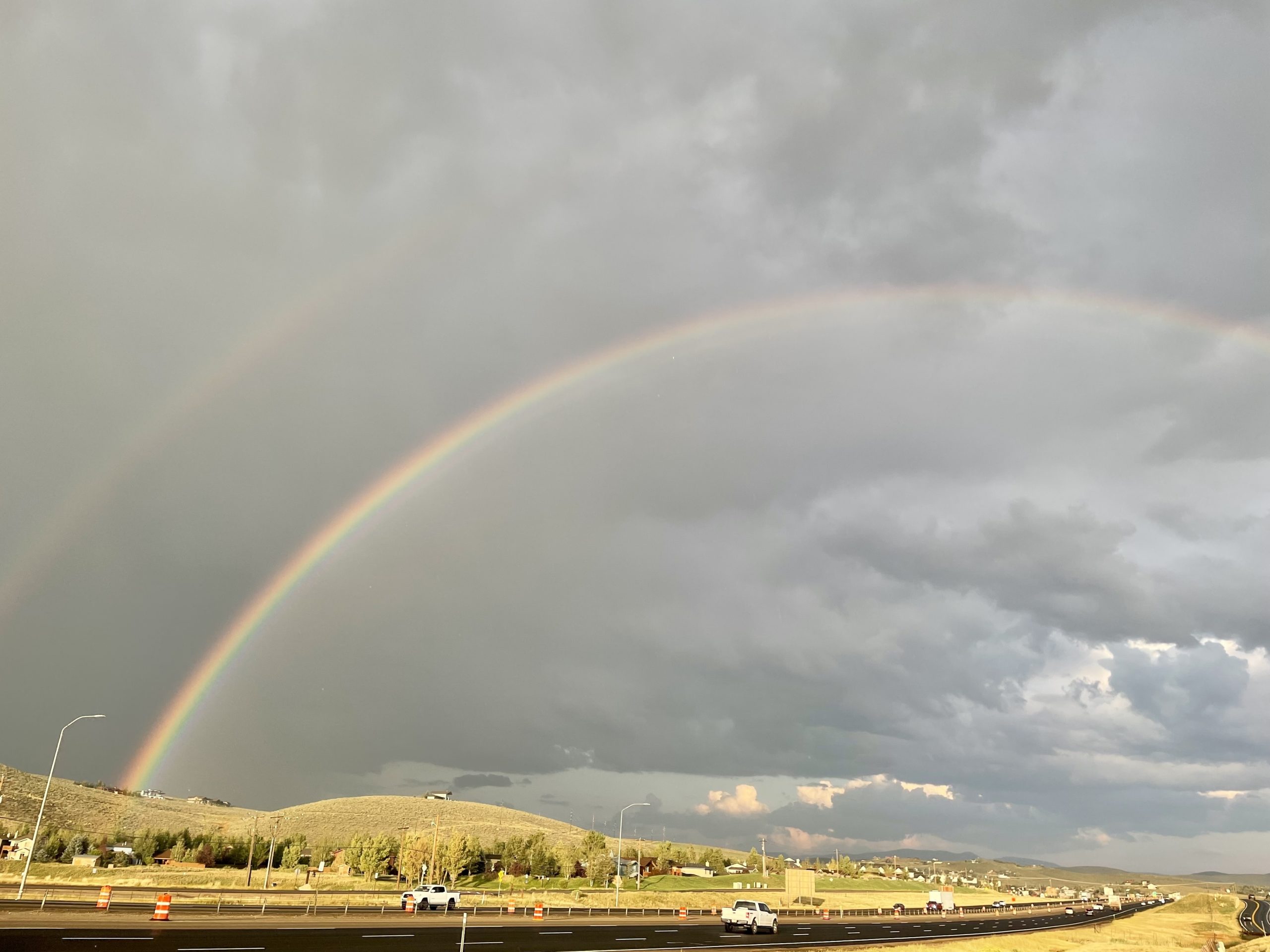 Post storm double rainbow magic.