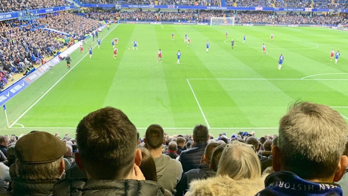 English Premier League game, West Ham vs. USA captain Christian Pulisic and Chelsea at Stamford Bridge.