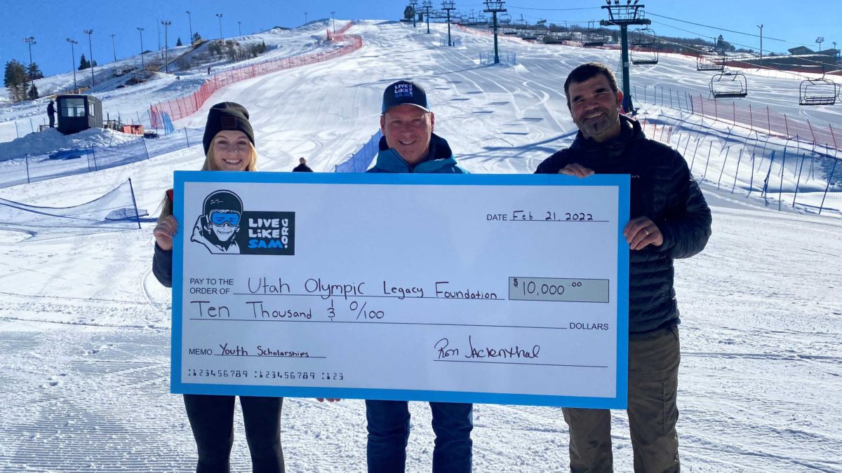 The Utah Olympic Legacy Foundation’s commitment to its Healthy Communities Initiative and their mission to impact Utah’s youth received a significant boost on Tuesday, after receiving a generous $10,000 Live Like Sam Foundation grant.