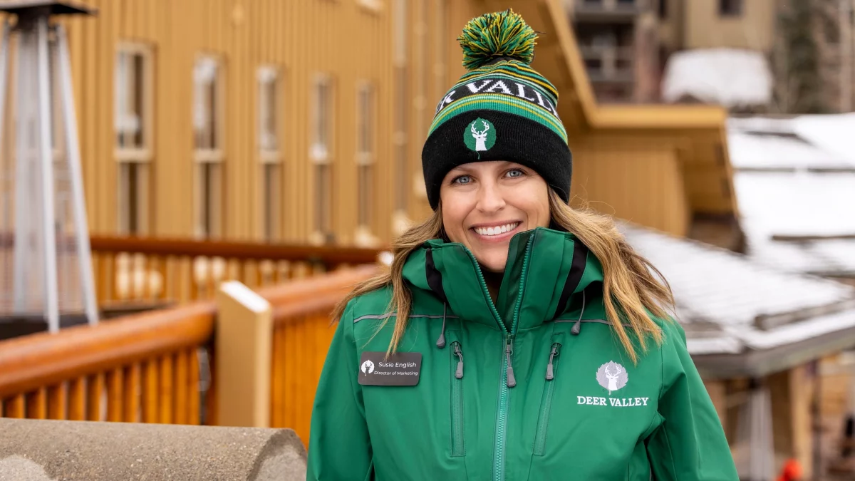 Prior to working as Deer Valley's director of marketing, Susie English was the director of communications for Ski Utah.