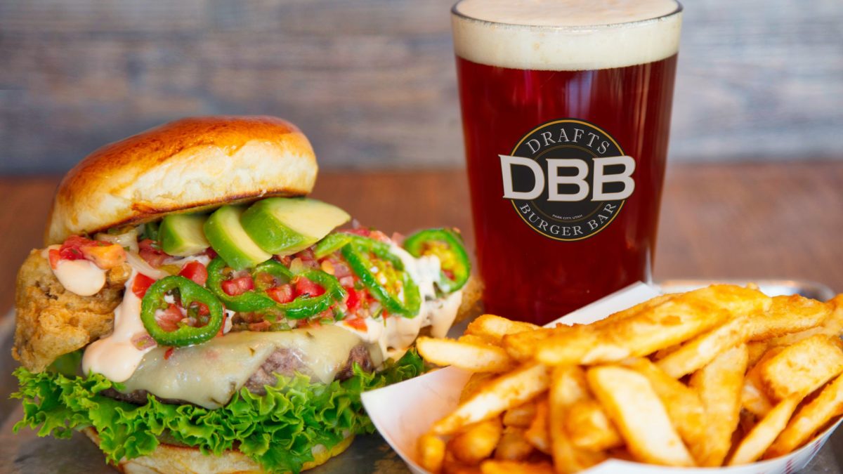 Drafts Burger Bar has over 50 beers from around the world, a perfect pair with a classic or creative burger.